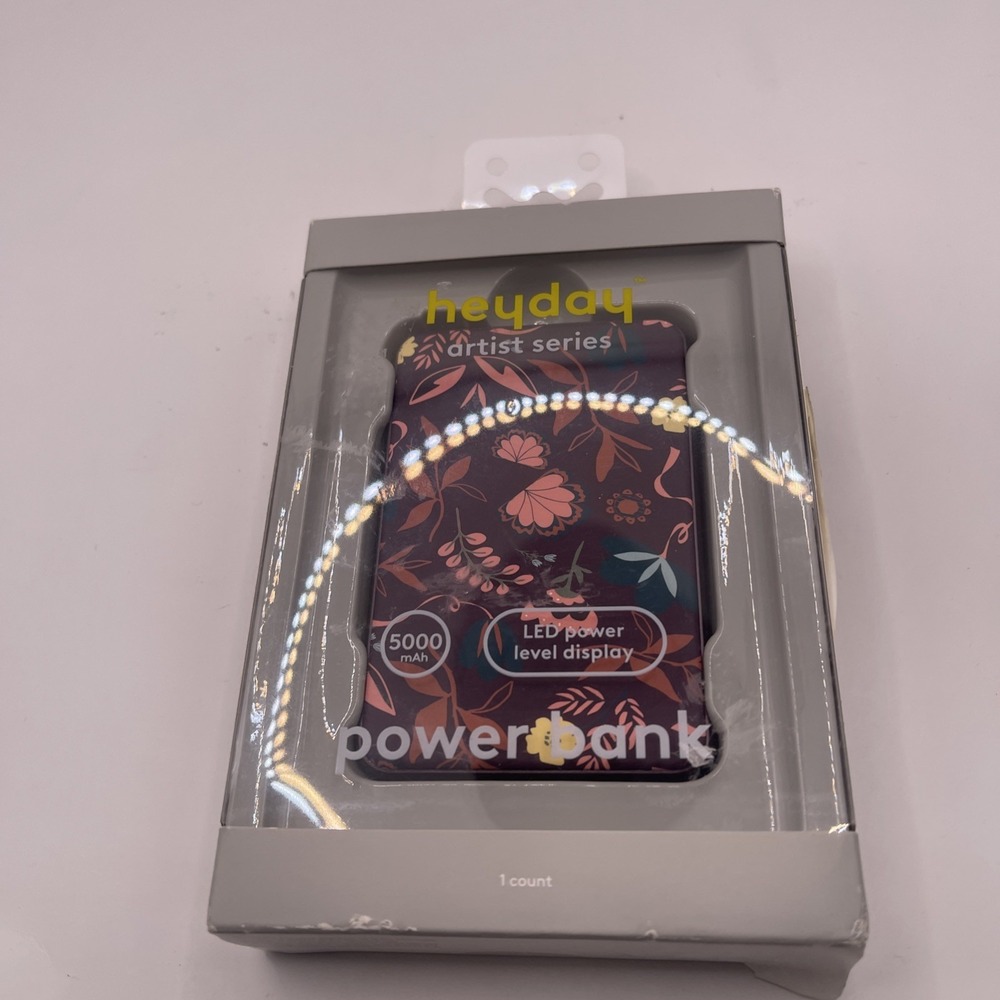 Heyday Artist Series Power Bank 5000mAh 5000 mAh Floral Design LPJM359633